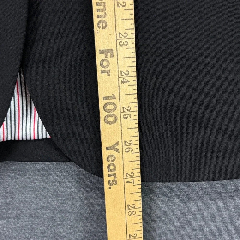 Tommy Hilfiger Blazer Womens 10 Black Single Button Gold Crest Buttons Tailored - Picture 7 of 16